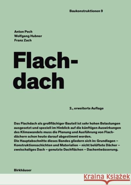 Flachdach Anton Pech 9783035623291 Birkhauser - książka