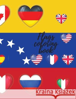 Flags coloring book Cristie Dozaz 9781716684500 Cristina Dovan - książka