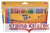 Flamastry Kid Couleur Fluo 20+4 kolory BIC  3086123356320 Bic - książka