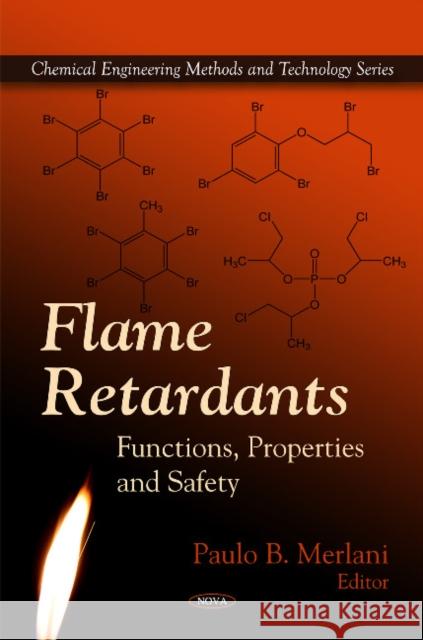 Flame Retardants: Functions, Properties & Safety Paulo B Merlani 9781607415015 Nova Science Publishers Inc - książka