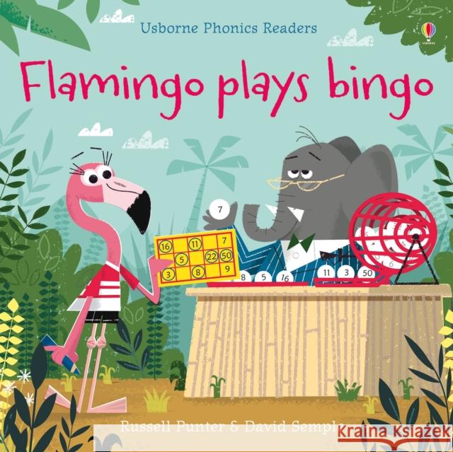 Flamingo plays Bingo Punter, Russell; Semple, David 9781474946575 Usborne Publishing Ltd - książka