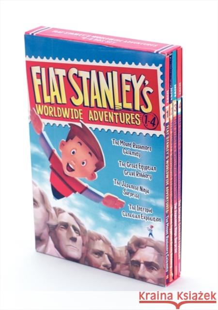 Flat Stanley's Worldwide Adventures #1-4 Box Set Jeff Brown 9780062365934 HarperCollins - książka