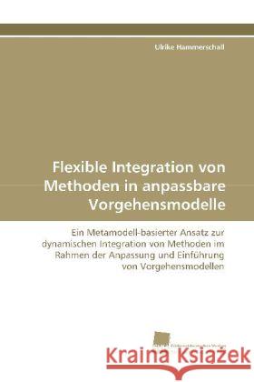 Flexible Integration von Methoden in anpassbare Vorgehensmodelle : Ein Metamodell-basierter Ansatz zur dynamischen Integration von Methoden im Rahmen der Anpassung und Einführung von Vorgehensmodellen Hammerschall, Ulrike 9783838104300 Südwestdeutscher Verlag für Hochschulschrifte - książka