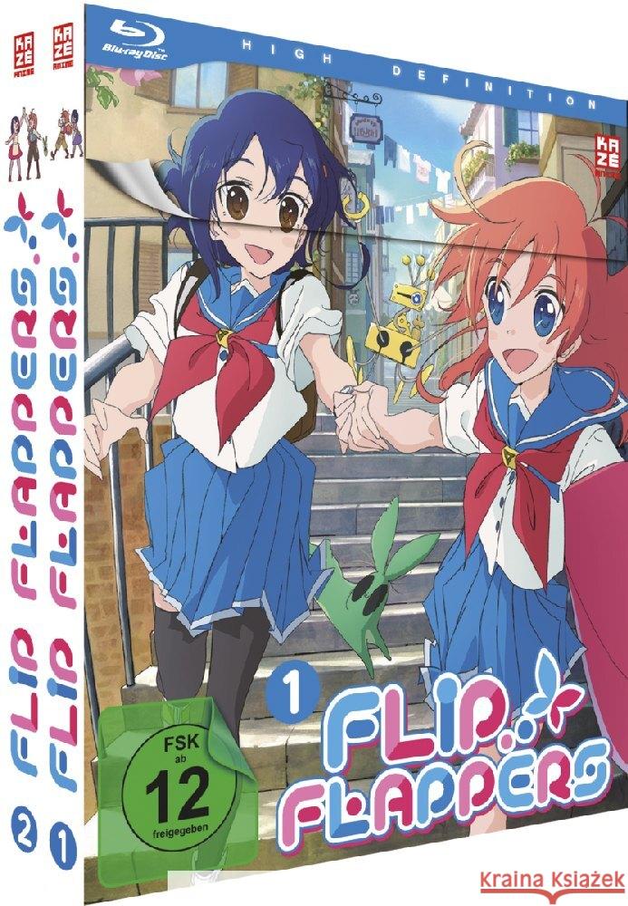 Flip Flappers - Gesamtausgabe - Bundle - Vol.1-2 - Blu-ray Kojima, Takashi 7630017505521 Crunchyroll - książka