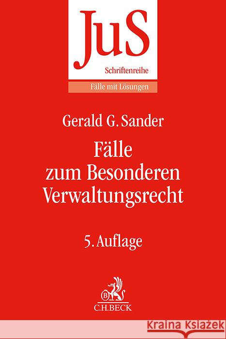 Fälle zum Besonderen Verwaltungsrecht Sander, Gerald G., Förster, Susanne M. 9783406812910 Beck Juristischer Verlag - książka