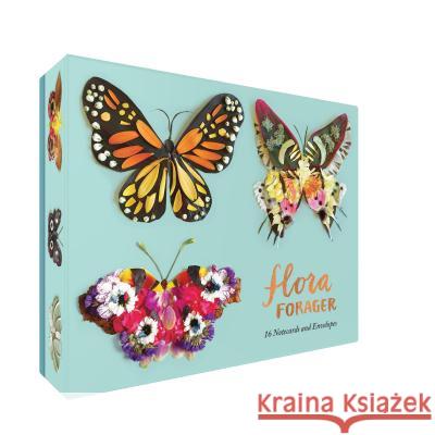 Flora Forager: Butterfly Notecards Bridget Beth Collins 9781632172167 Sasquatch Books - książka