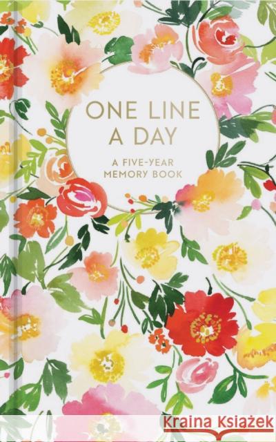 Floral One Line a Day: A Five-Year Memory Book Yao Cheng 9781452164618 Chronicle Books - książka