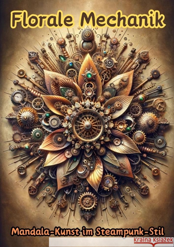 Florale Mechanik: Mandala-Kunst im Steampunk-Stil Maxi Pinselzauber 9783384147233 Tredition Gmbh - książka