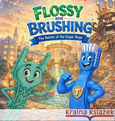 Flossy and Brushing - The Battle of the Sugar Bugs Potter, Osborne, Big Red Illustrations 9798996051809 Arcadian Sky Press - książka