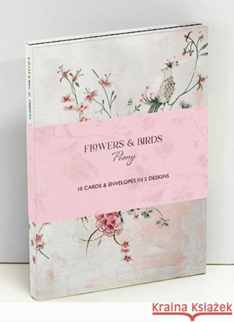 Flowers & Birds Peony Wallet Notecards CICO Books 9781800653252 Ryland, Peters & Small Ltd - książka