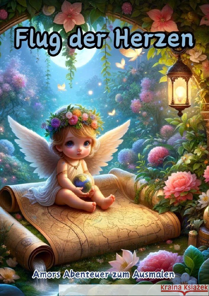 Flug der Herzen: Amors Abenteuer zum Ausmalen Maxi Pinselzauber 9783384121042 Tredition Gmbh - książka