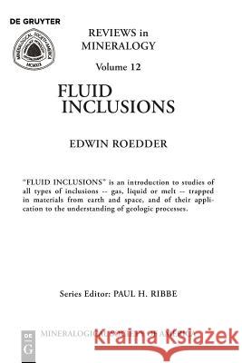 Fluid inclusions Edwin Roedder 9780939950164 Mineralogical Society of America - książka