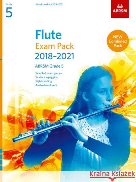 Flute Exam Pack 2018-2021, ABRSM Grade 5 : Selected from the 2018-2021 syllabus. Score & Part, Audio Downloads, Scales & Sight-Reading ABRSM 9781848497863 ABRSM Exam Pieces - książka