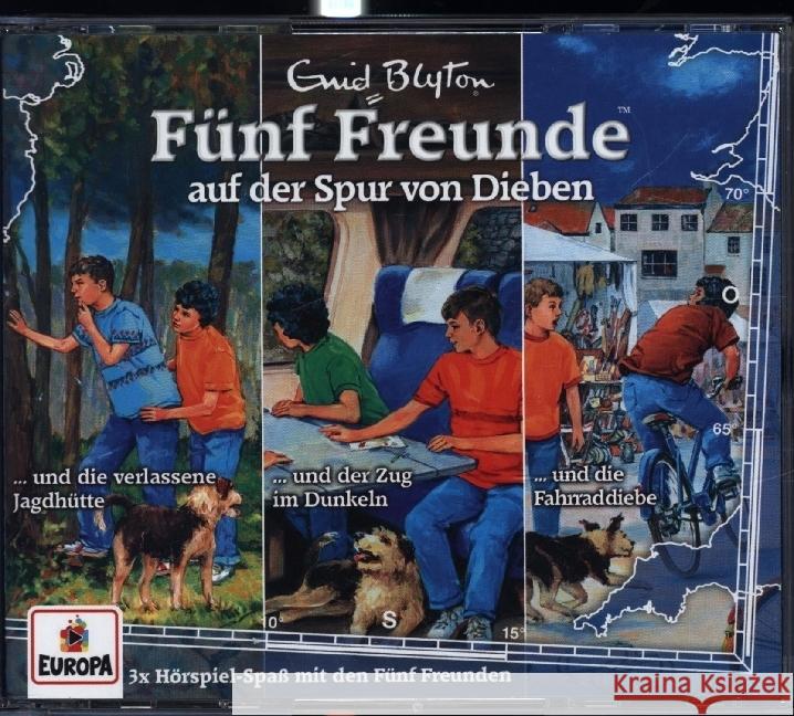 Fünf Freunde - 3er-Box-auf der Spur von Dieben. Box.36, 3 Audio-CD  0194397132427 Miller Sonstiges Wortprogramm - książka