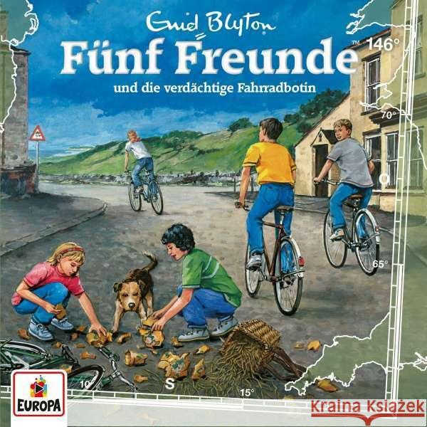 Fünf Freunde - Fünf Freunde und die verdächtige Fahrradbotin, 1 Audio-CD  0194399663325 Miller Sonstiges Wortprogramm - książka