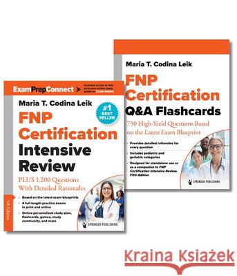 Fnp Certification Intensive Review, Fifth Edition, and Q&A Flashcards Set Maria T. Codin 9780826170712 Springer Publishing Company - książka