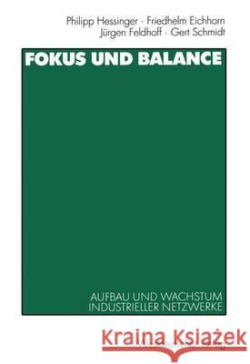 Fokus Und Balance: Aufbau Und Wachstum Industrieller Netzwerke. Am Beispiel Von Vw/Zwickau, Jenoptik/Jena Und Schienenfahrzeugbau/Sachsen Hessinger, Philipp 9783531135175 Vs Verlag Fur Sozialwissenschaften - książka