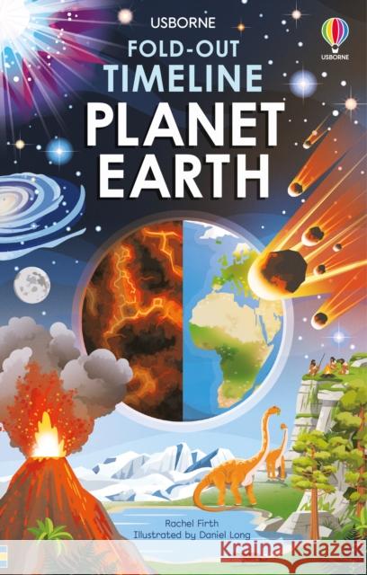 Fold-Out Timeline of Planet Earth Rachel Firth 9781474991506 Usborne Publishing Ltd - książka