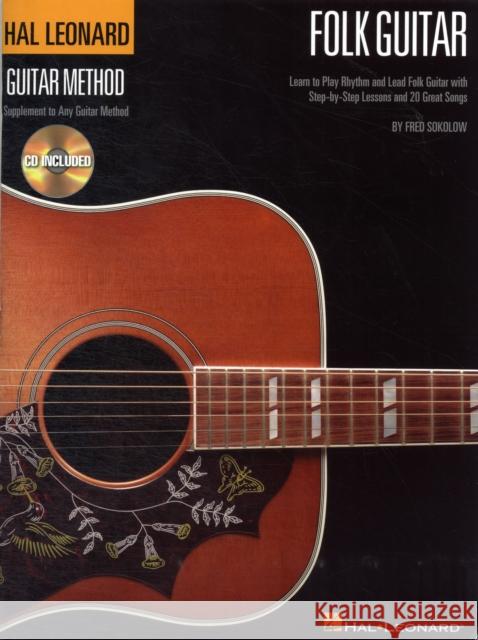 Folk Guitar Fred Sokolow 9781458402417 Hal Leonard Corporation - książka