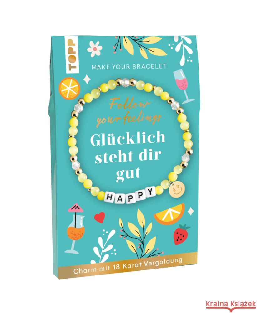 Follow your Feelings - Make your bracelet - Schmuckset Happy frechverlag 4007742186838 Frech - książka