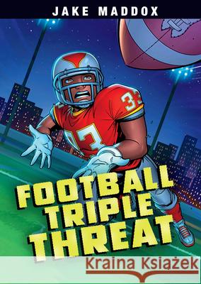 Football Triple Threat Jake Maddox Jesus Aburto 9781666353440 Stone Arch Books - książka