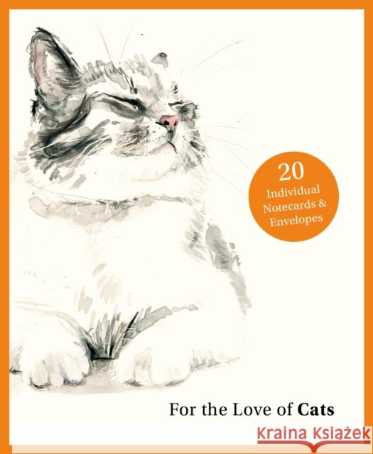 For the Love of Cats: 20 Individual Notecards and Envelopes Ana Sampson 9781399600125 Orion Publishing Co - książka