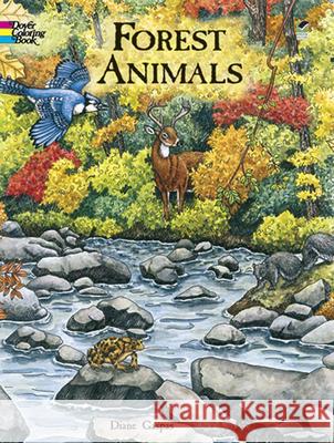 Forest Animals Coloring Book Gaspas, Dianne 9780486413167 Dover Publications - książka