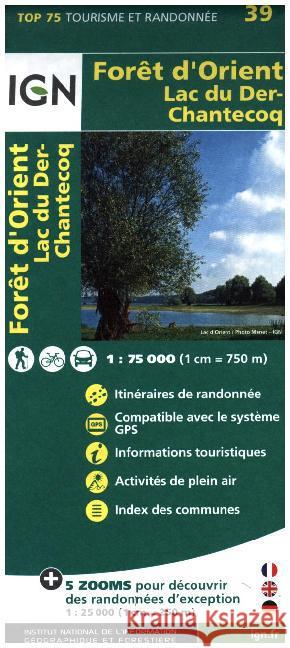Foret d'Orient / Lac du Der-Chantecoq: 2016  9782758535799 Institut Geographique National - książka