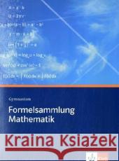 Formelsammlung Mathematik, Ausgabe A Gymnasium Dorn, Hans-Jerg Freudigmann, Hans Herbst, Manfred 9783127185102 Klett - książka