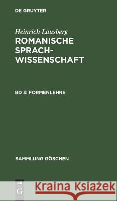 Formenlehre  9783110019322 Walter de Gruyter - książka