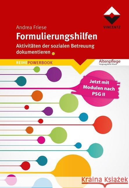 Formulierungshilfen : Aktivitäten der sozialen Betreuung dokumentieren Friese, Andrea 9783866303294 Vincentz Network - książka