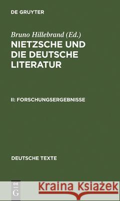 Forschungsergebnisse Bruno Hillebrand 9783484190504 Max Niemeyer Verlag - książka