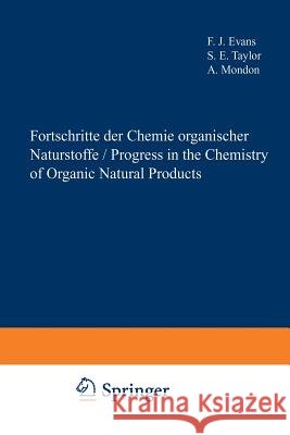Fortschritte Der Chemie Organischer Naturstoffe / Progress in the Chemistry of Organic Natural Products Buchanan, J. G. 9783709187166 Springer - książka