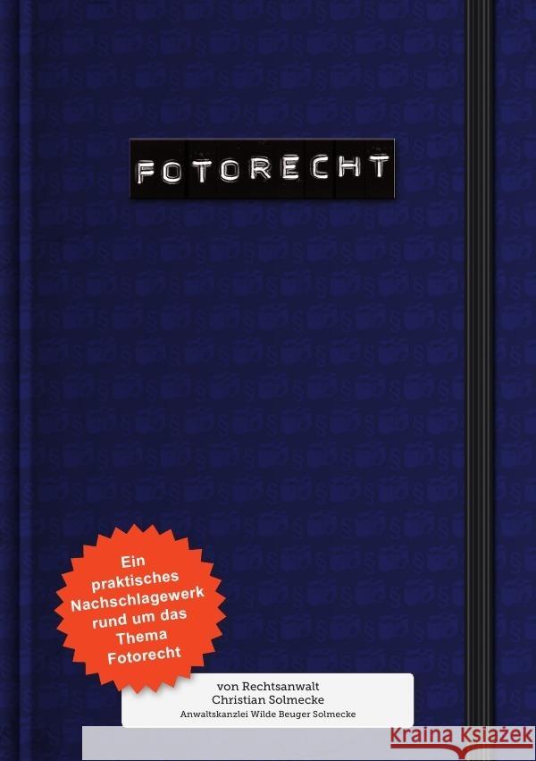 Fotorecht Solmecke, Christian 9783844225556 epubli - książka