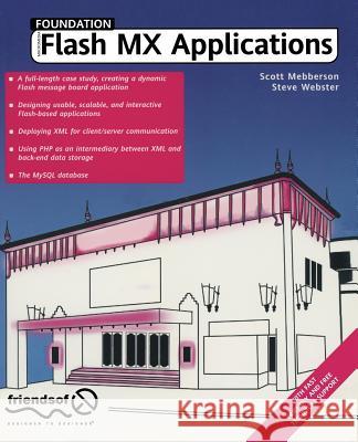 Foundation Flash MX Applications Steve Webster, Scott Mebberson 9781590591680 APress - książka
