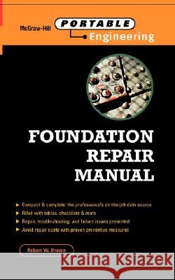 Foundation Repair Manual Robert W. Brown 9780070082441 McGraw-Hill Professional Publishing - książka