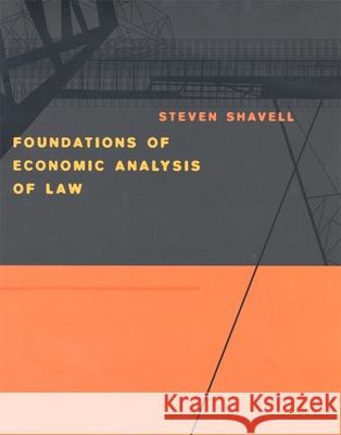 Foundations of Economic Analysis of Law  Shavell 9780674011557  - książka