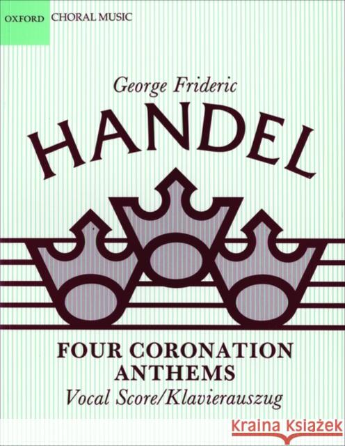 Four Coronation Anthems  9780193352582 Oxford University Press - książka
