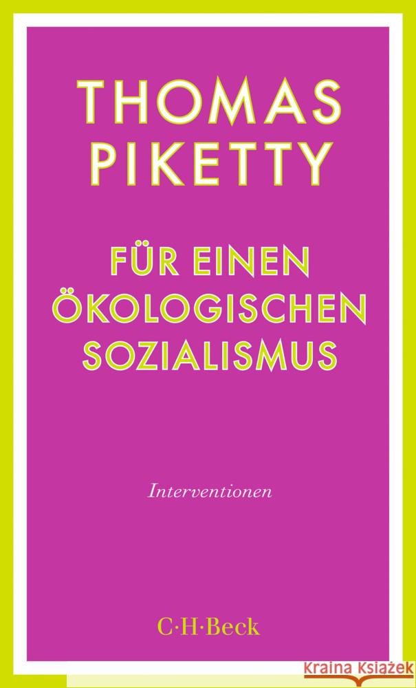Für einen ökologischen Sozialismus Piketty, Thomas 9783406837128 Beck - książka