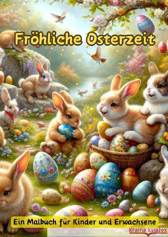 Fr?hliche Osterzeit: Ein Malbuch f?r Kinder und Erwachsene Maxi Pinselzauber 9783384157218 Tredition Gmbh - książka