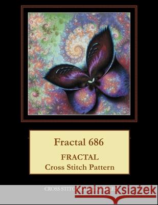 Fractal 686: Fractal Cross Stitch Pattern Cross Stitch Collectibles Kathleen George 9781722430146 Createspace Independent Publishing Platform - książka