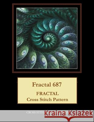 Fractal 687: Fractal Cross Stitch Pattern Cross Stitch Collectibles Kathleen George 9781722430481 Createspace Independent Publishing Platform - książka