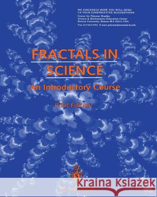 Fractals in Science: An Introductory Course Stanley, Eugene 9780387943619 Springer - książka