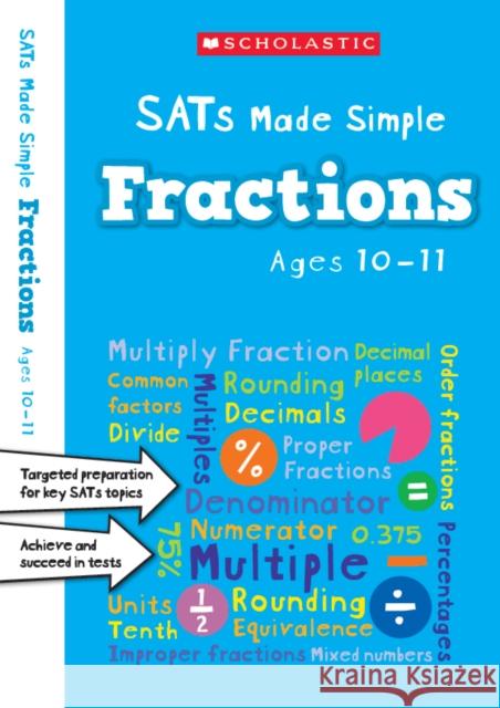 Fractions Ages 10-11 Paul Hollin   9781407183497 Scholastic - książka