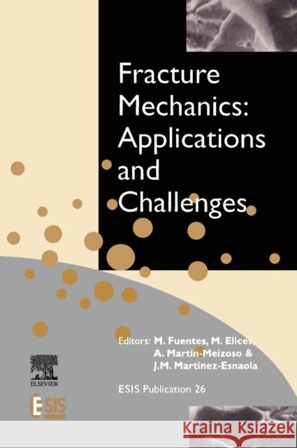 Fracture Mechanics: Applications and Challenges Fuentes, M., Elices, M., Martín-Meizoso, A. 9780080436999 Elsevier Science - książka