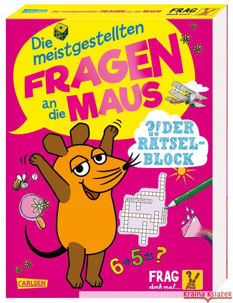 Frag doch mal ... die Maus: Die meistgestellten Fragen an die Maus - Der Rätselblock Hartwig, Linda 9783551253682 Carlsen - książka