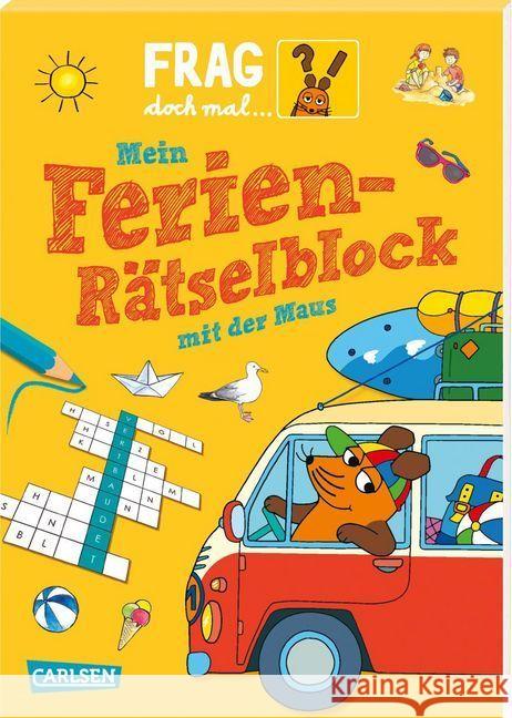 Frag doch mal ... die Maus!: Mein Ferien-Rätselblock mit der Maus Klose, Petra 9783551252425 Carlsen - książka