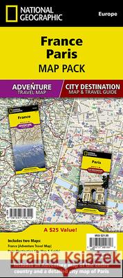 France, Paris [Map Pack Bundle] National Geographic Maps 9781597756112 National Geographic Maps - książka