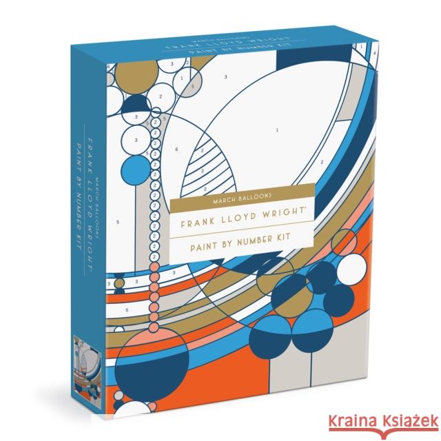 Frank Lloyd Wright March Balloons Paint By Number Kit Galison 9780735370814 Galison - książka