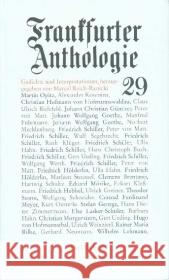 Frankfurter Anthologie. Bd.29 : Gedichte und Interpretationen Reich-Ranicki, Marcel   9783458173229 Insel, Frankfurt - książka